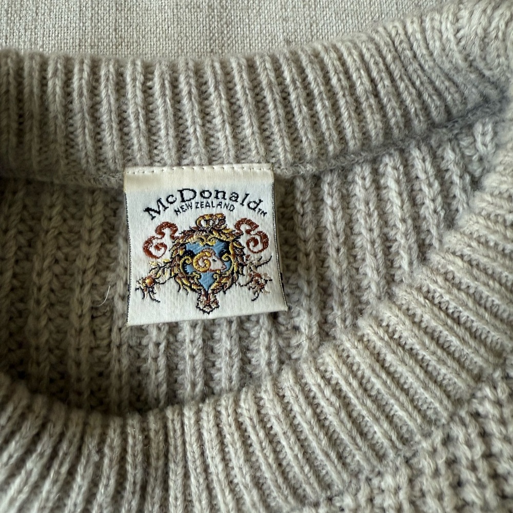 Vintage McDonald New Zealand Wool Sweater - Picture 8 of 8